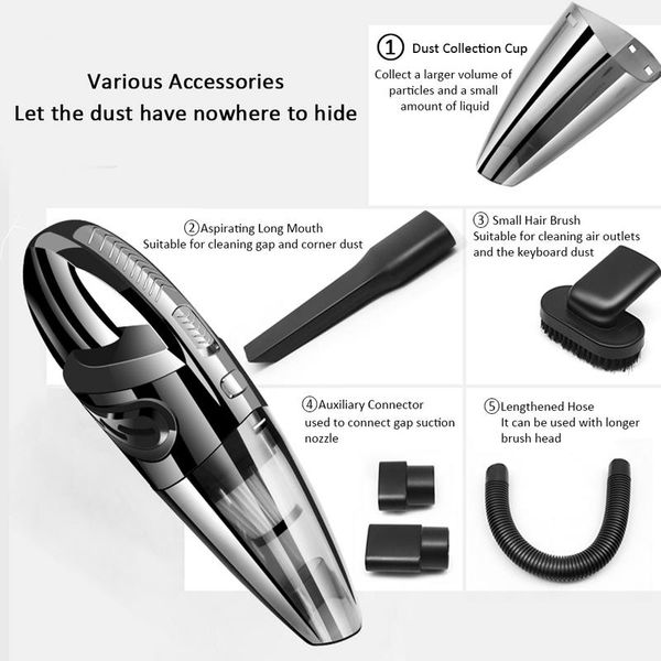 

usb charger customized upgrade car vacuum cleaner wireless car dry and wet vacuum cleaner household handheld