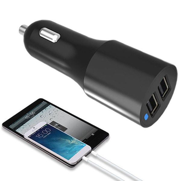 

4.8a dual usb car charger intelligent chip universal for vehicle fast charge adapter for mobile phone mp3 quick charging speed