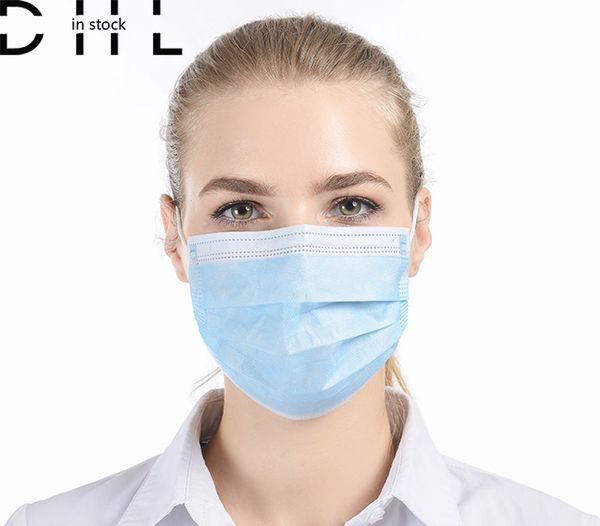 

have the spot dhl medical disposable surgical masks three layers of hospital respirator against droplet germs stock