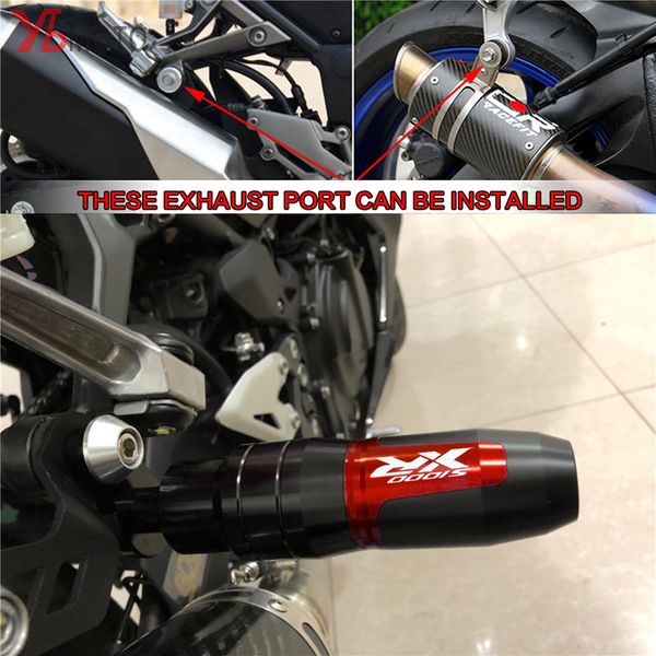 

motorcycle exhaust sliders pads frame slider crash protector for s1000rr s1000r s1000xr hp4 s 1000 rr/r cnc universal