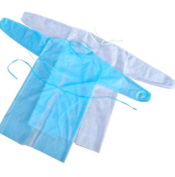 

one piece disposable protection suit coverall nonwovens anti dust suit gown protective clothing coverall disposable kitchen aprons kka7942