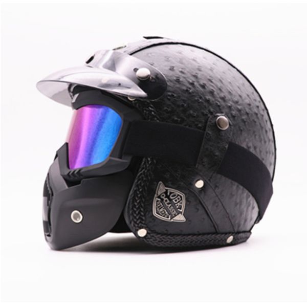 

motorcycle helmet vintage retro moto helmet motorbike full face casco moto cruiser chopper cafe racer capacetes mask