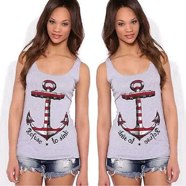 

2015 womens summer vest short sleeveless t-shirt casual t-shirt, White
