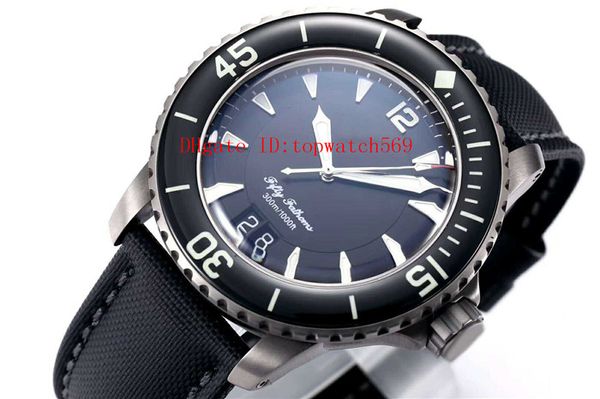 

fifty fathoms grande date 5050 watch men watch swiss automatic mechanical 28800vph titanium case arc sapphire crystal super luminiscents, Slivery;brown