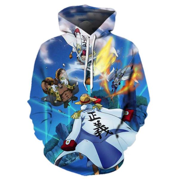 

cosplay hoodie costume pirate king sweatshirt 3d print, Black