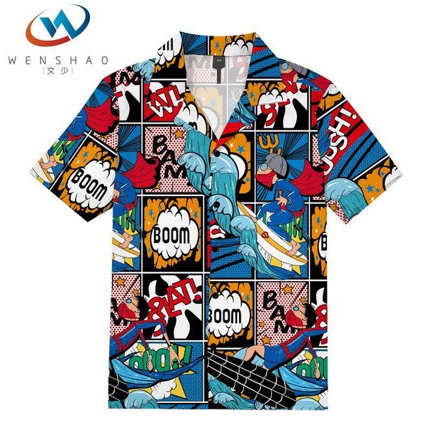 

mens summer beach hawaiian shirt 2020 brand short sleeve plus size floral shirts men casual holiday vacation clothing camisas vs4, White;black