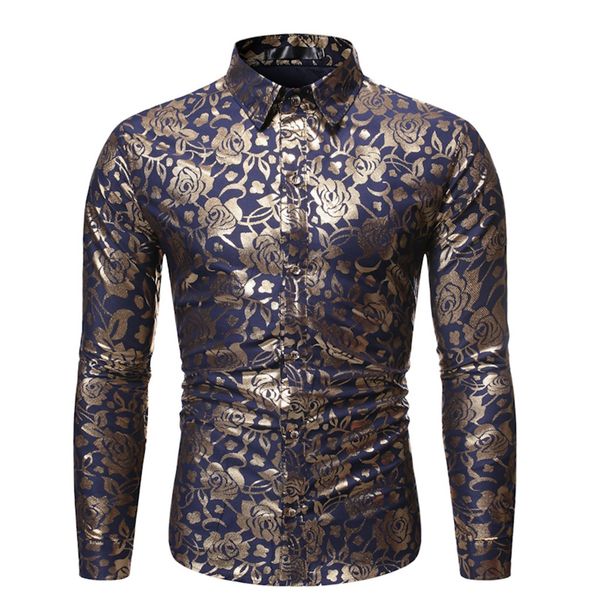 

2019 mens shirt new fashion summer casual men's new style personality stand collar button short sleeve printed shirt camisa, White;black