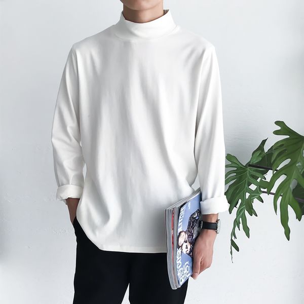 

2019 men's cotton clothes long sleeves casual hoodies sweatshirts multicolor pullover coats bottoming shirt big size m-5xl, Black
