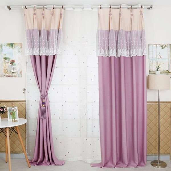 

home l curtain blackout curtain monochrome velvet linen curtain finished