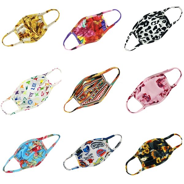

reusable cotton mouth face mask er designer printed face mask with valve #327, Black