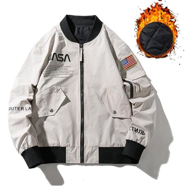 

19ss autumn thicked nasa fashion pilot jackets for men outwear /thin and thicked/ factory goods thick cotton windbreaker male clothe s-3xl, Black;brown