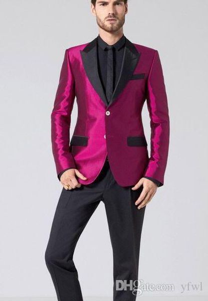 

classic peak lapel tuxedos groom wedding men suits mens wedding suits tuxedo costumes de smoking pour hommes men(jacket+pants+tie) 312, Black;gray