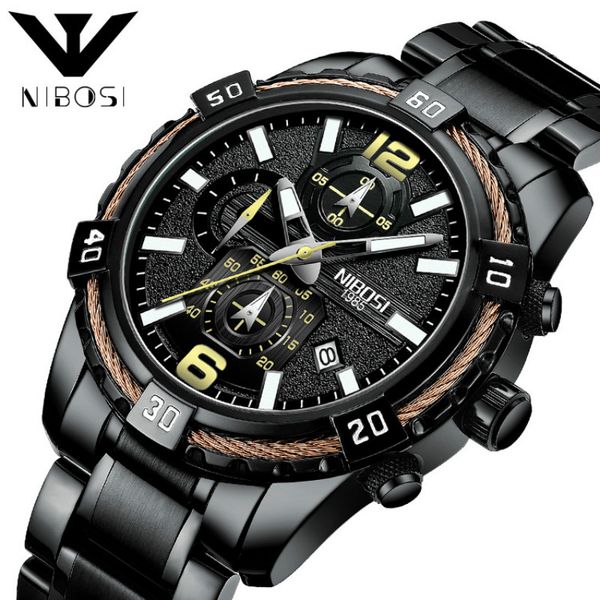 

brand mens quartz watches luxury sport men watch calendar big dial 30m waterproof luminous hands man wristwatches, Slivery;brown