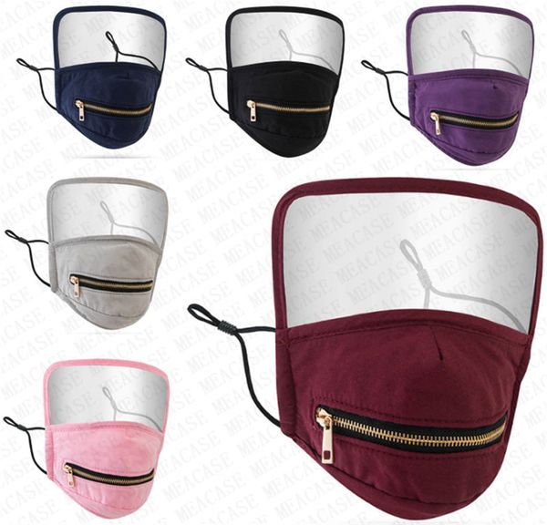 

запасы fashion face mask zipper напиток едят маски с прозрачно ясный глаз щит полное лицо сопроводительные спортивные общественные лицевые м, Blue