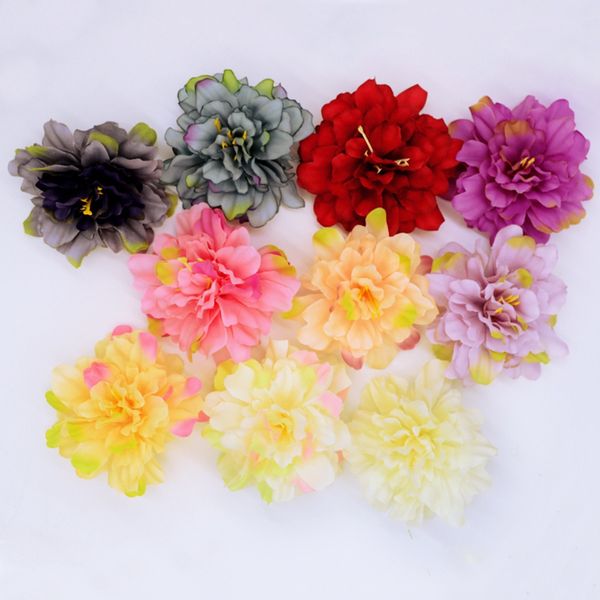 

100pcs artificial flowers christmas decor for home wedding accessories diy a cap scrapbook stamen fake plants silk peony