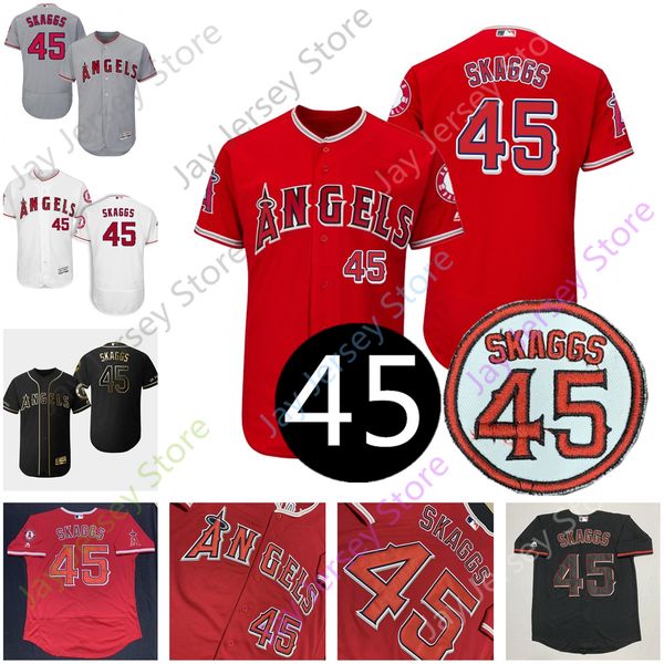 

Tyler Skaggs Jersey Los Angeles 45 Angels Men Women Youth Kid Size S-3XL All Stitched Home Away Flexbase Cool Base Pullover Flexbase