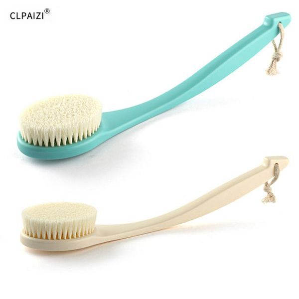 

clpaizi bath scrub brush soft long handle bath brushes back brush scrubber washer bathing scrubbing exfoliating body d30