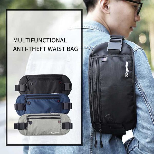 

outdoor bags portable double zipper sports running bag waist pack large capacity mobile phone pouch fanny pocket