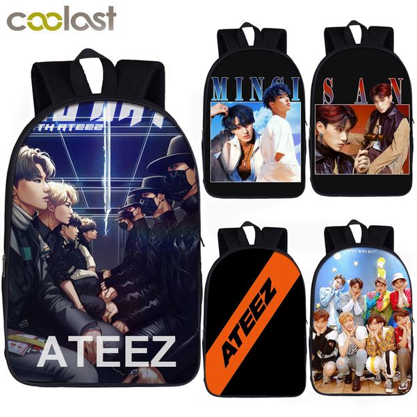 

ateez kpop backpack for teenager girls school bags hongjoong seonghwa yunho yeosang san mingi backpack student book bag