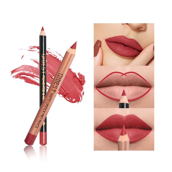 

15 colors lipstick pen and lip liner set with easy outline and matte color light the long-lasting lip makeup set