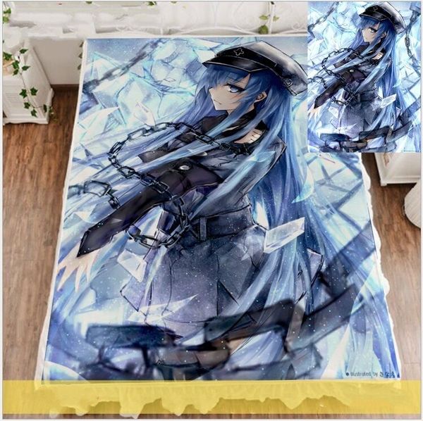 

anime akame ga kill esdeath queen soft comfortable blanket bed sheet 59x79