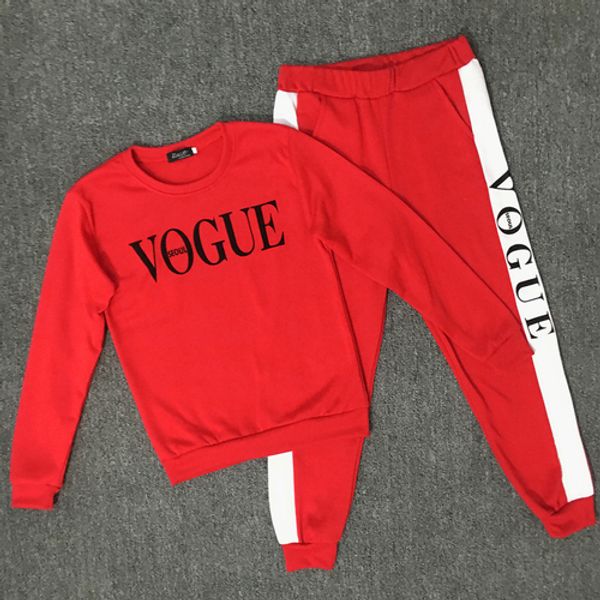 

2018 tracksuit women two piece set tracksuit for women costume patchwork casual letter printed 2 piece set brand suit, White