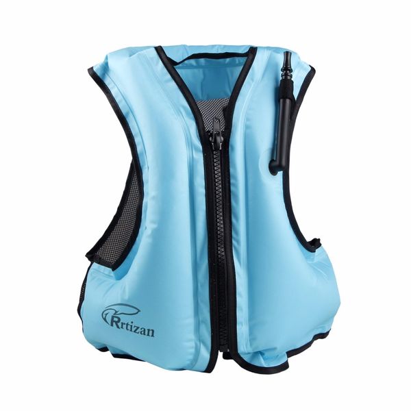 

rrtizan inflatable swim vest life jacket for snorkeling,suitable for 80-220lbs
