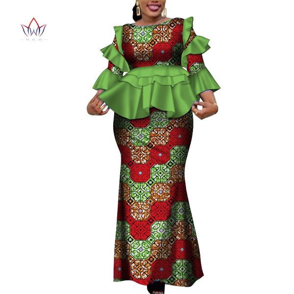 

2019 новый африканский свободные канга платья для женщин dashiki традиционный хлопок топ юбка набор из 2 шт. одежда wy4142, White