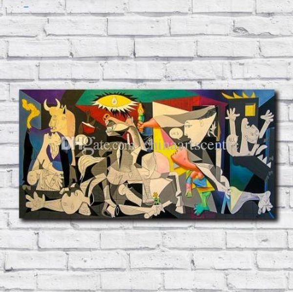 

va. handpainted pablo-picasso-guernica pop art modern abstract oil painting on canvas wall art home deco g209