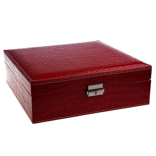 

woman lady girls actress portable travel jewelry organizer earring/ring/necklace/watch etc cosmetic storage container box case r, Pink;blue