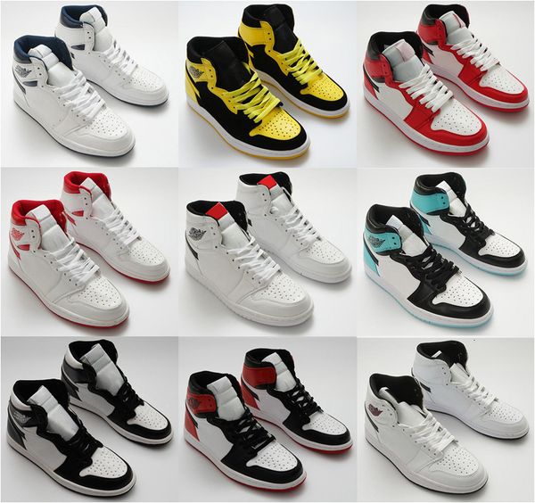 

mens 1 high og retro basketball shoes 1s nrg banned chameleon shadow white black toe elephant print chicago red sneakrs trainers