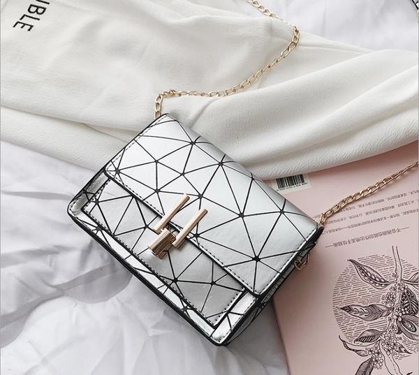 

Designer Bag Female 2020 New Small Square Bag Korean Version of The Tide Chain Bag Wild Shoulder Messenger Drop Shipping