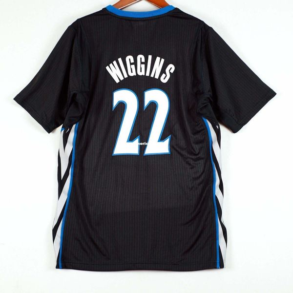

100% stitched andrew wiggins #22 vest sleeved jersey mens vest size xs-6xl stitched basketball jerseys ncaa, Black;blue