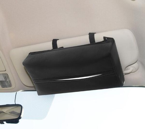 

new universal leather car tissue box auto pumping cassette accessories holder creative removable paper napkin box organizer