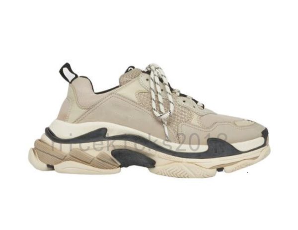 

2019 fushia luxury dad shoes mens women grey black tennis casual shoes fashion paris 17fw triple-s beige leather sneaker triple s chaussures