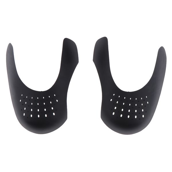 

3 pairs women men black sneaker shields protector toe box decreaser wearable inserts breathable anti crease comfort cover
