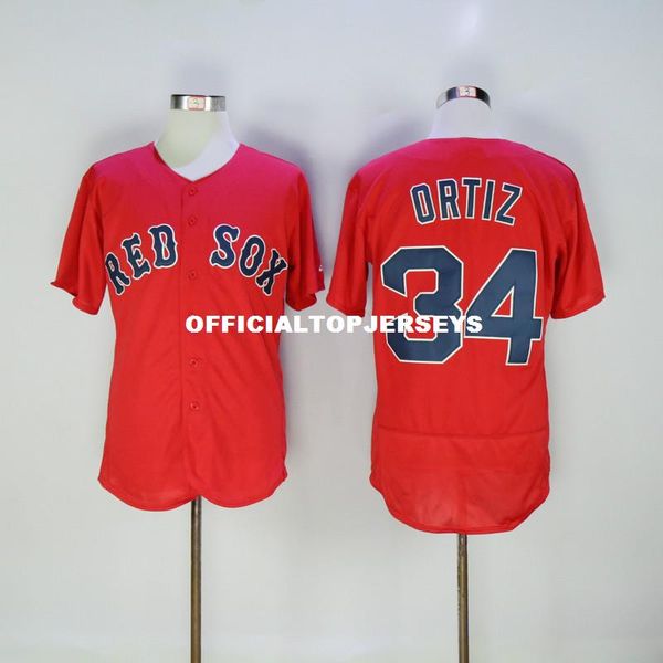 

34 david ortiz flexbase jersey red, Black;blue