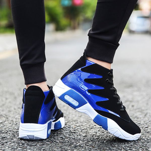 

sell men shoes fashion sneakers men casual shoes high sneakers 2019 new outdoor walking tenis trainers footwear, Black