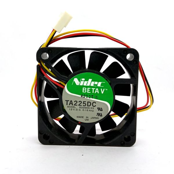 

новые оригинальные nidec 6cm ta225dc r33965-33 60x60x15mm dc12v 0.16a вентилятор охлаждения