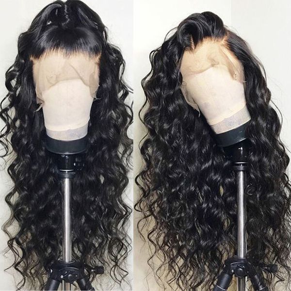 

Full lace human hair wig human hair 13 4 lace front wig water loo e wave baby hair pre plucked natural hairline