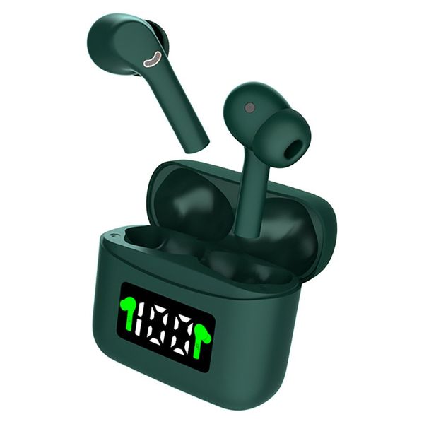 

j5 tws bluetooth 5.2 earphones 6d stereo sound earbuds sport wireless headphone dual microphone with charging box for cell phone