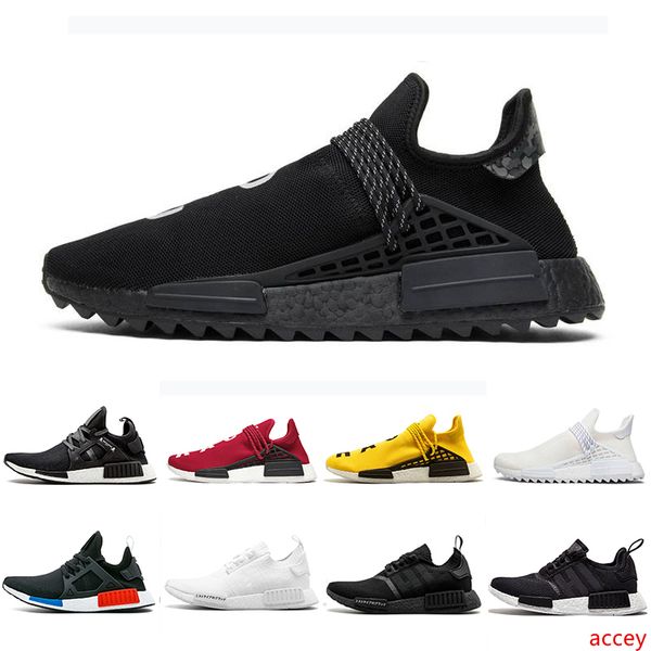 

nerd black nmd r1 hu human race xr1 mens running shoes pharrell williams bred og classic oreo men women mastermind japan sports sneakers