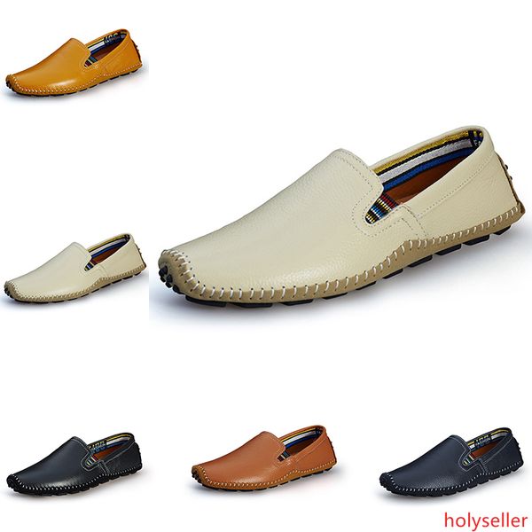 

2020 fashion men s driving business leather shoes in color of black brown light tan navy men s casual jagging walking shoes main3
