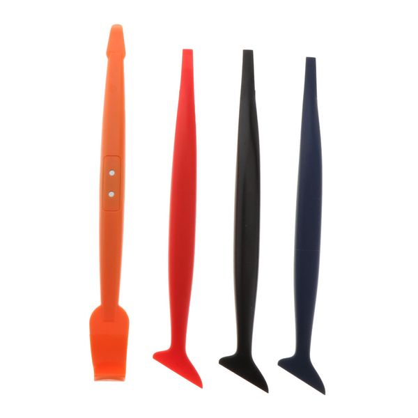 

carbon fiber vinyl film magnet scraper squeegee set kit car accessories