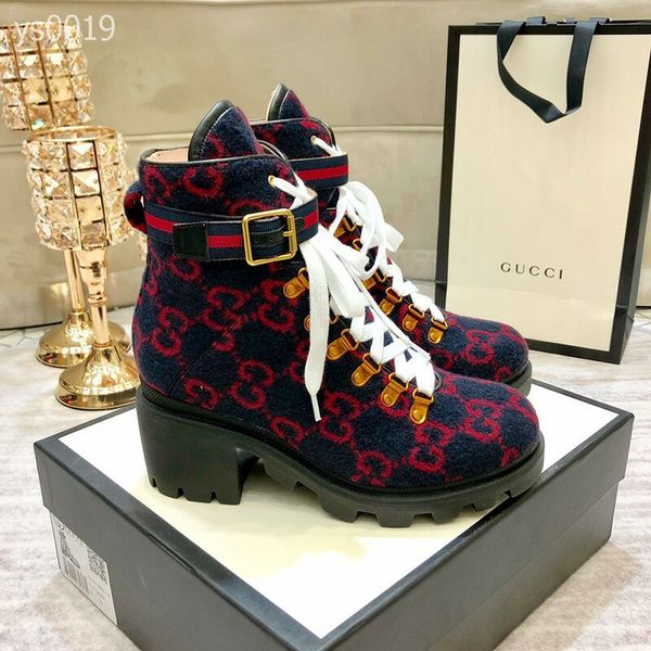 

european station custom martin boots female british wind 2020 new autumn and winter plus velvet thick paragraph wild boots size 35-42, Black