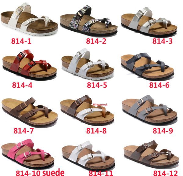 

mayari 2019 new style summer beach cork slipper flip flops sandals women men color casual slides shoes flat 35-46