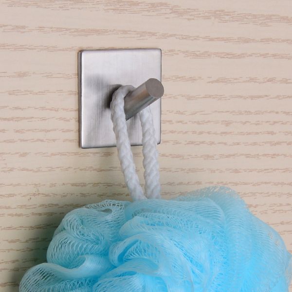 

5 pcs 4.5*4.5*3cm sticky hook 304 stainless steel square inclined nail super single hook from hanging not to drop it
