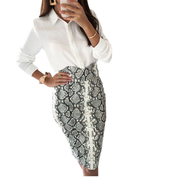 

2018 ladies new fashion women's leopard pencil skirt high waist floral grid printing middle skirts muti colors, Black