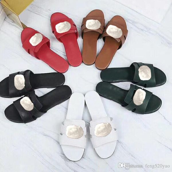 

designer slippers summer woman cartoon big head beach slippers fashion leather luxury flat letters sandals metal slippers large size 35-41, Black