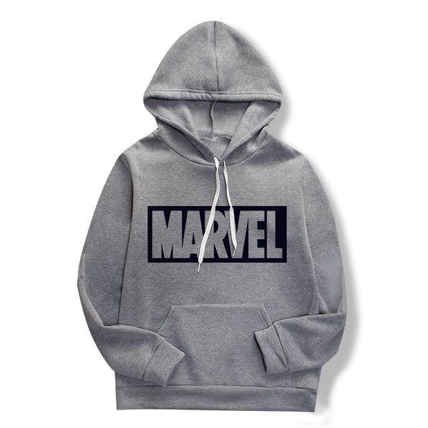 

2019 marvel monogrammed hoodie sweatshirt, spring/summer fashion girls fitness hoodie, gray print women's top, Black